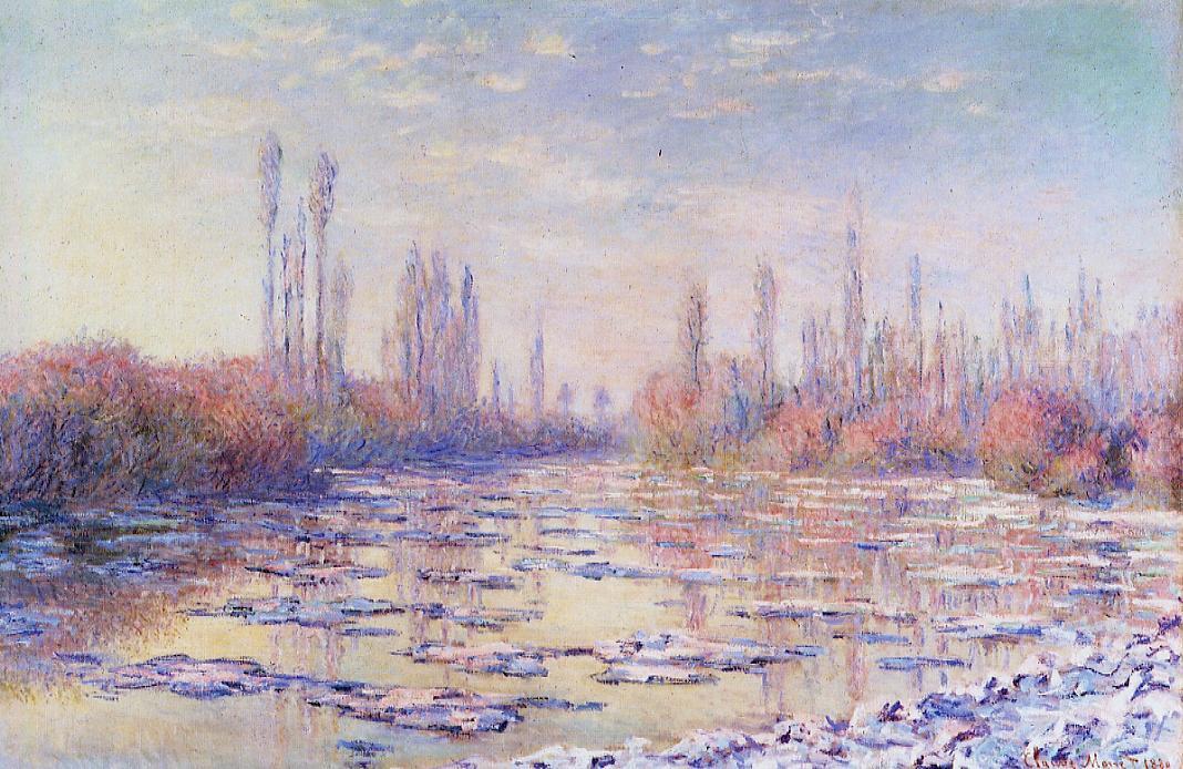 Reproduction du tableau « Les glaçons - Claude Monet » par Alpha Reproduction en peinture à l’huile