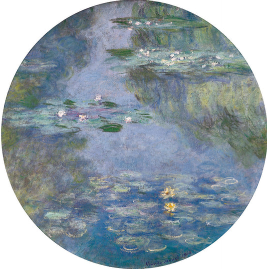 🎨 Nymferne (rundt format) – Claude Monet, 1908