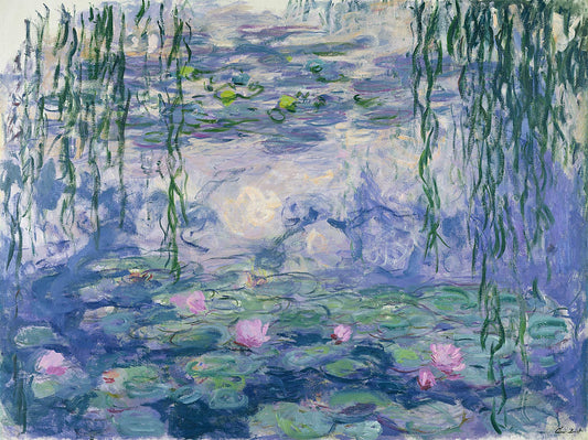 🌸 Nymfeas og hængende piletræer – Monet, omkring 1916-1919