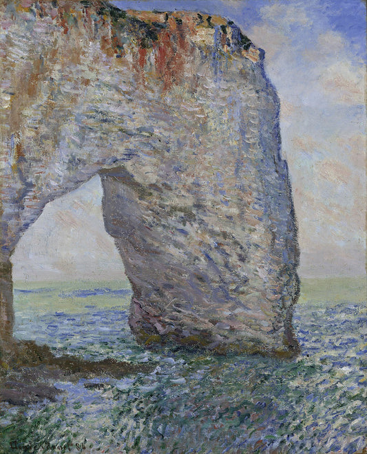 🌊 La Manneporte nær Étretat – Claude Monet (omkring 1883–1886