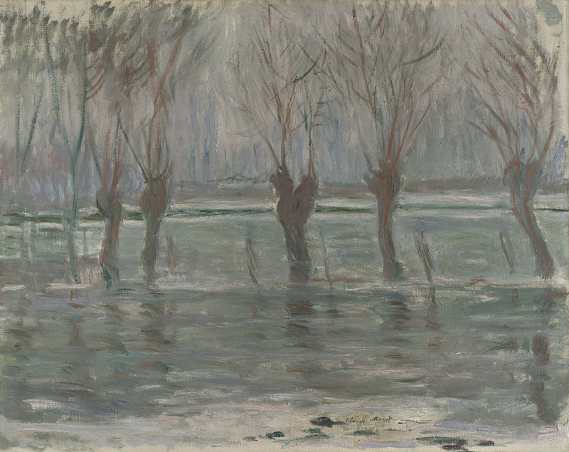 Reproduction du tableau « L'inondation - Claude Monet » par Alpha Reproduction en peinture à l’huile