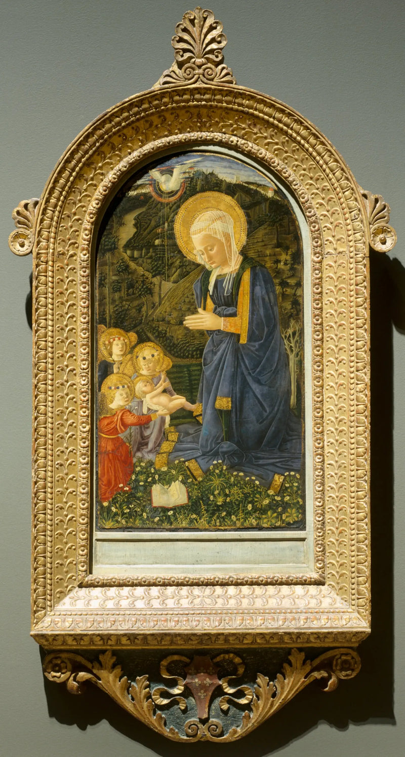 Jomfru og Barn med Engle - Fra Filippo Lippi