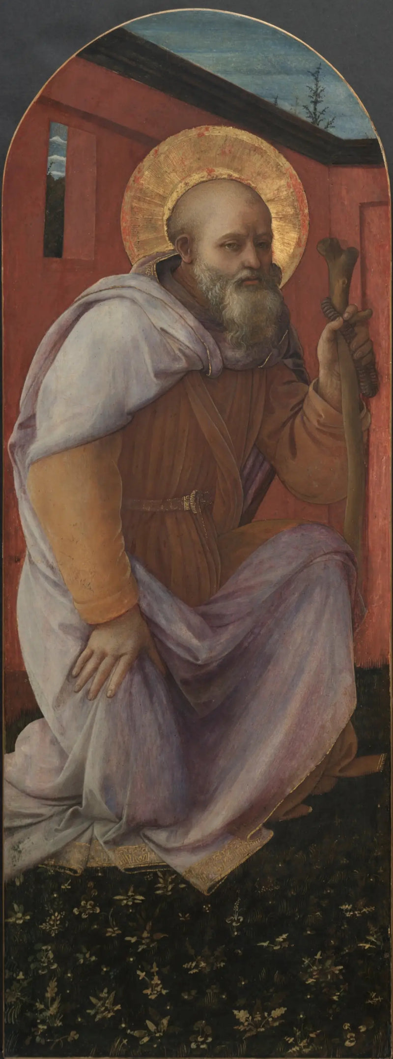 Panel fra et triptyk: St. Anthony Abbot - Fra Filippo Lippi