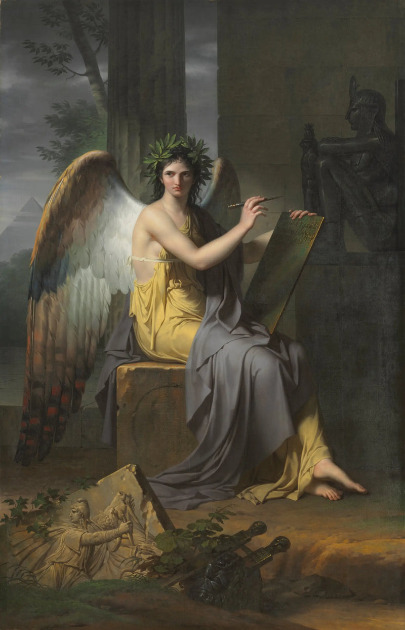 Clio, muse der regerer for Historien - Charles Meynier