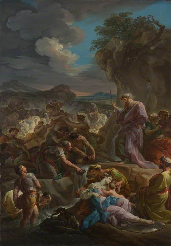 Moïse frappant le rocher - Corrado Giaquinto - Alpha Reproduction