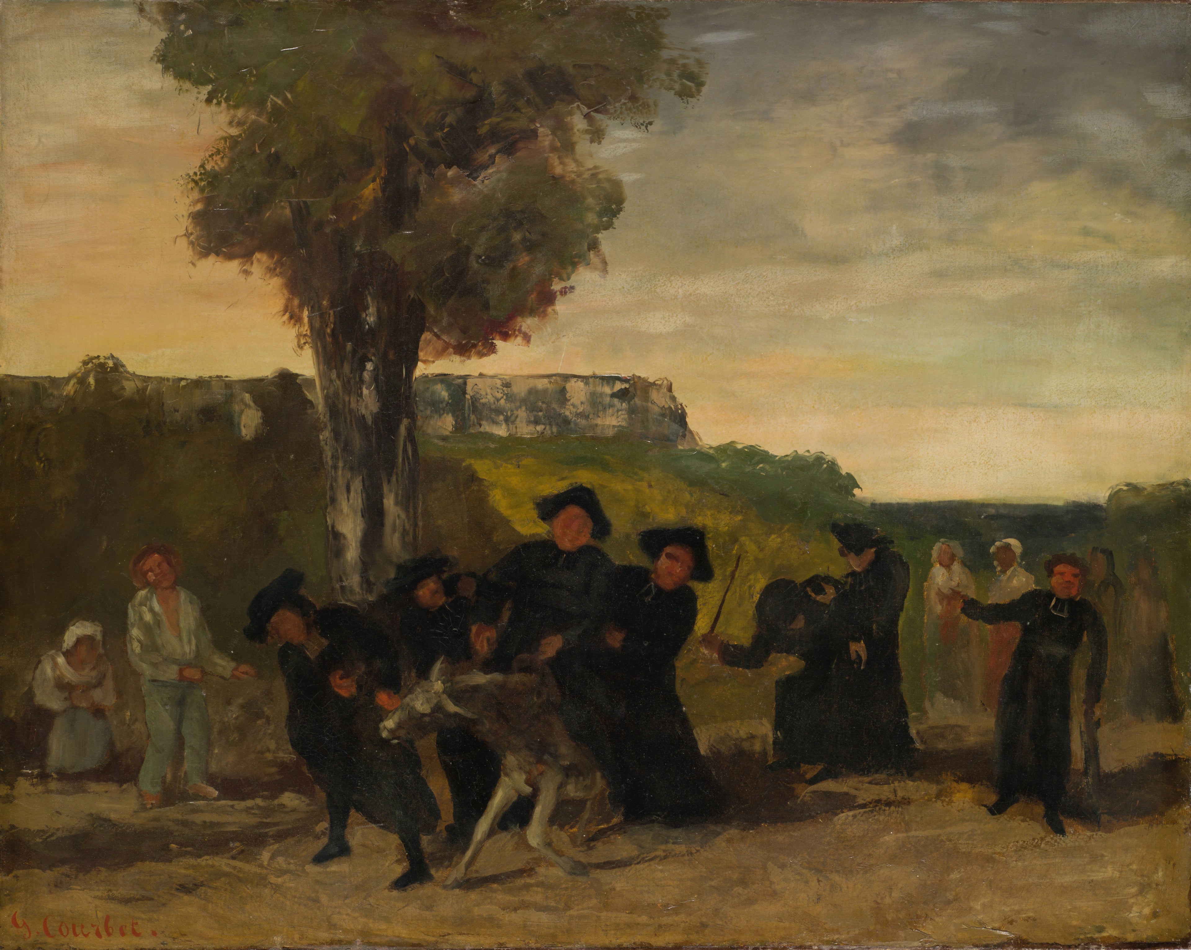 Le retour de la conférence - Gustave Courbet