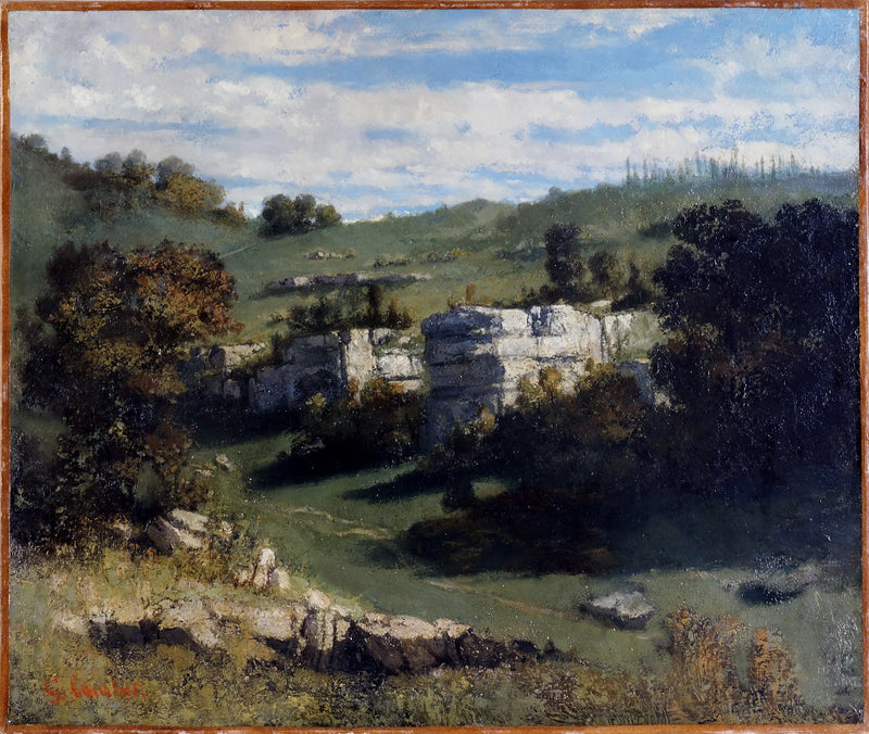 Jura-landskab - Gustave Courbet