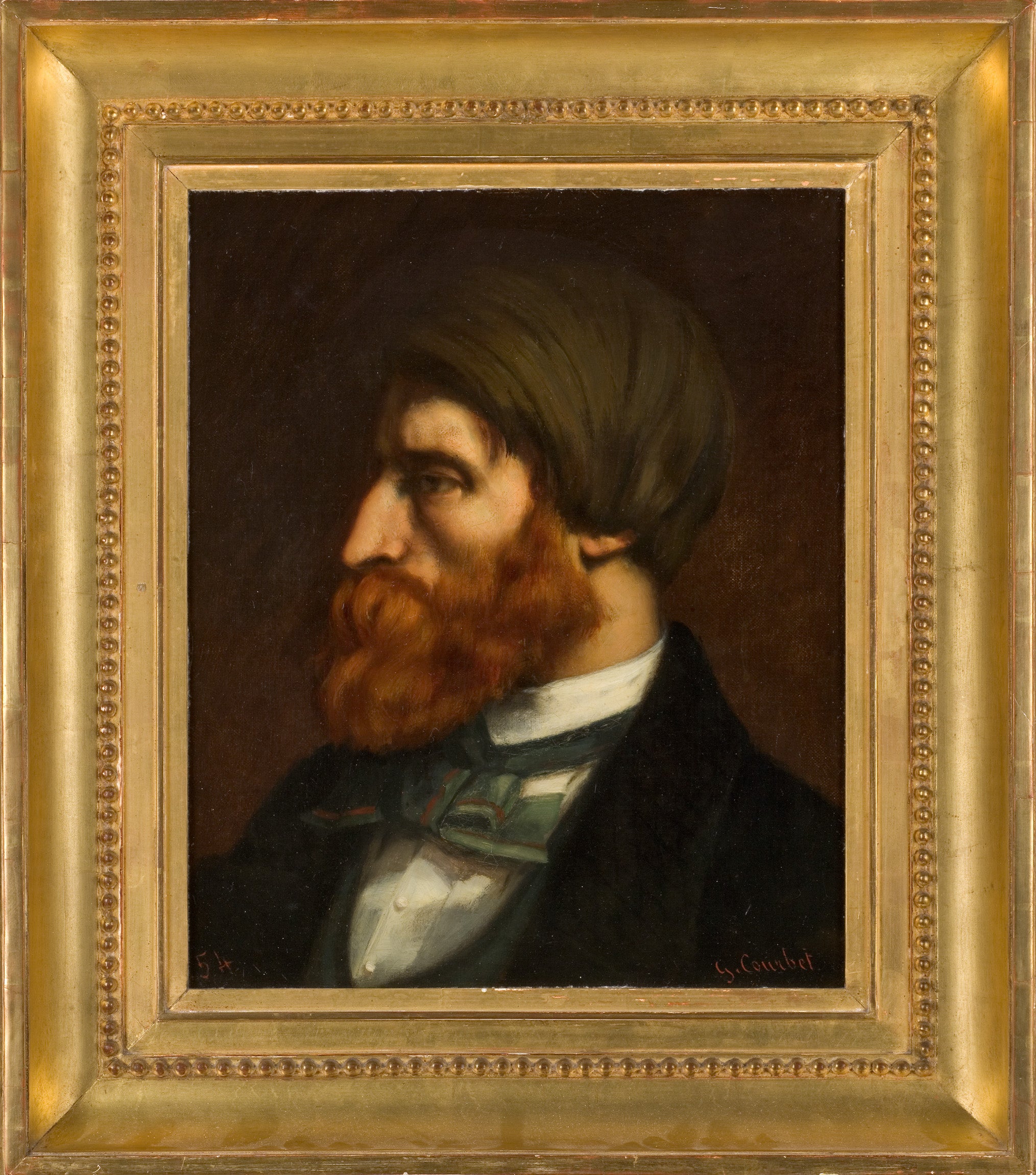 Portrait de Bruyas de profil, 1854 - Gustave Courbet