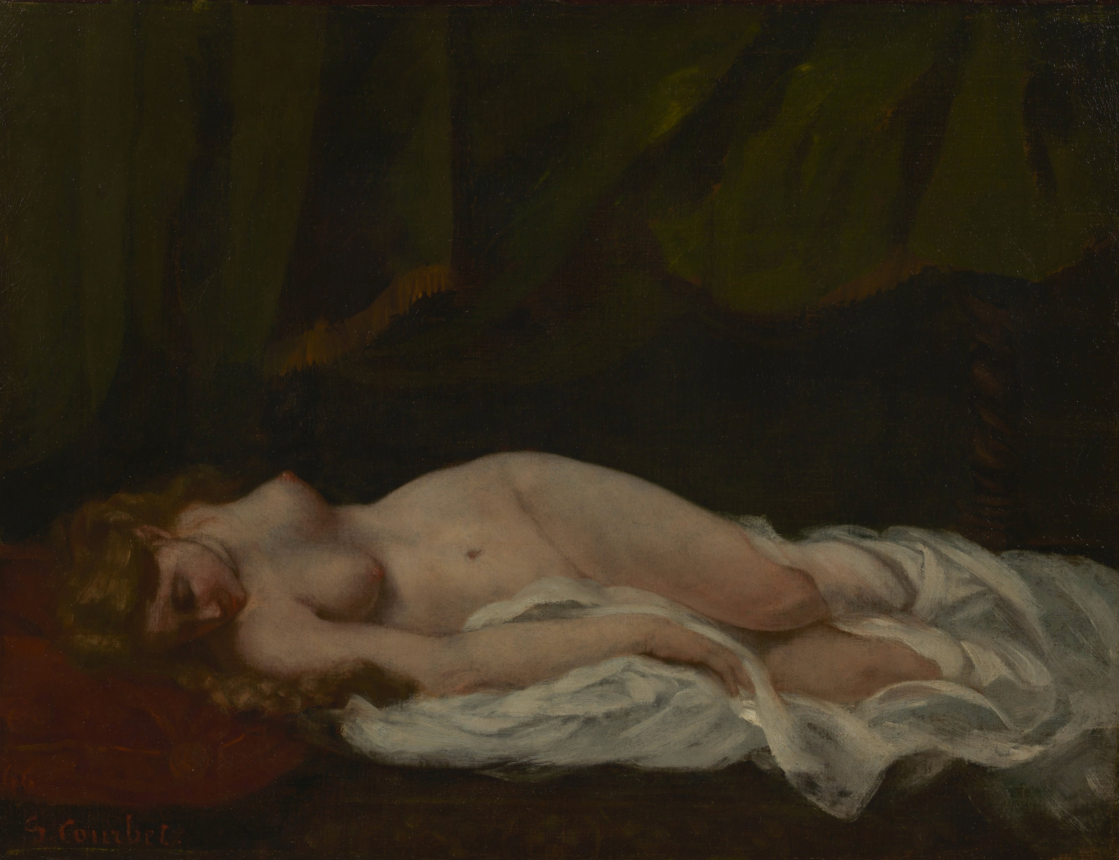 Fille endormie - Gustave Courbet