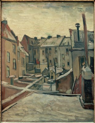 🏙️ Skolegård i Antwerpen – Vincent van Gogh (1885–1886)