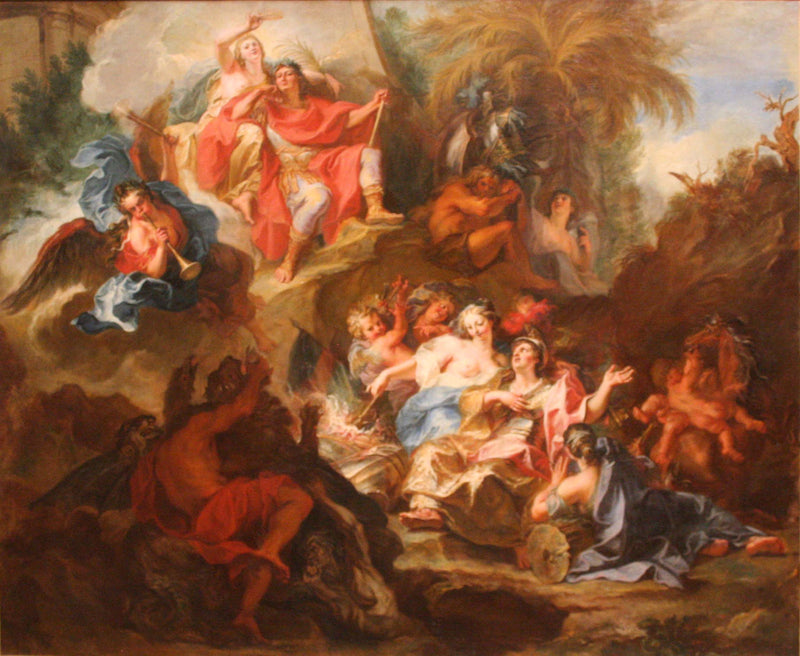 Louis XIV se repose dans le sein de la gloire après la paix de Nimègue. - Antoine Coypel