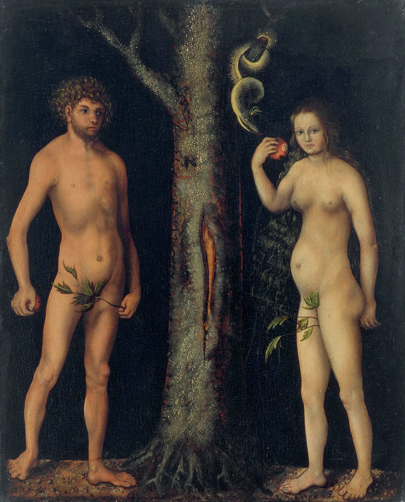 Adam og Eva - Lucas Cranach den Ældre