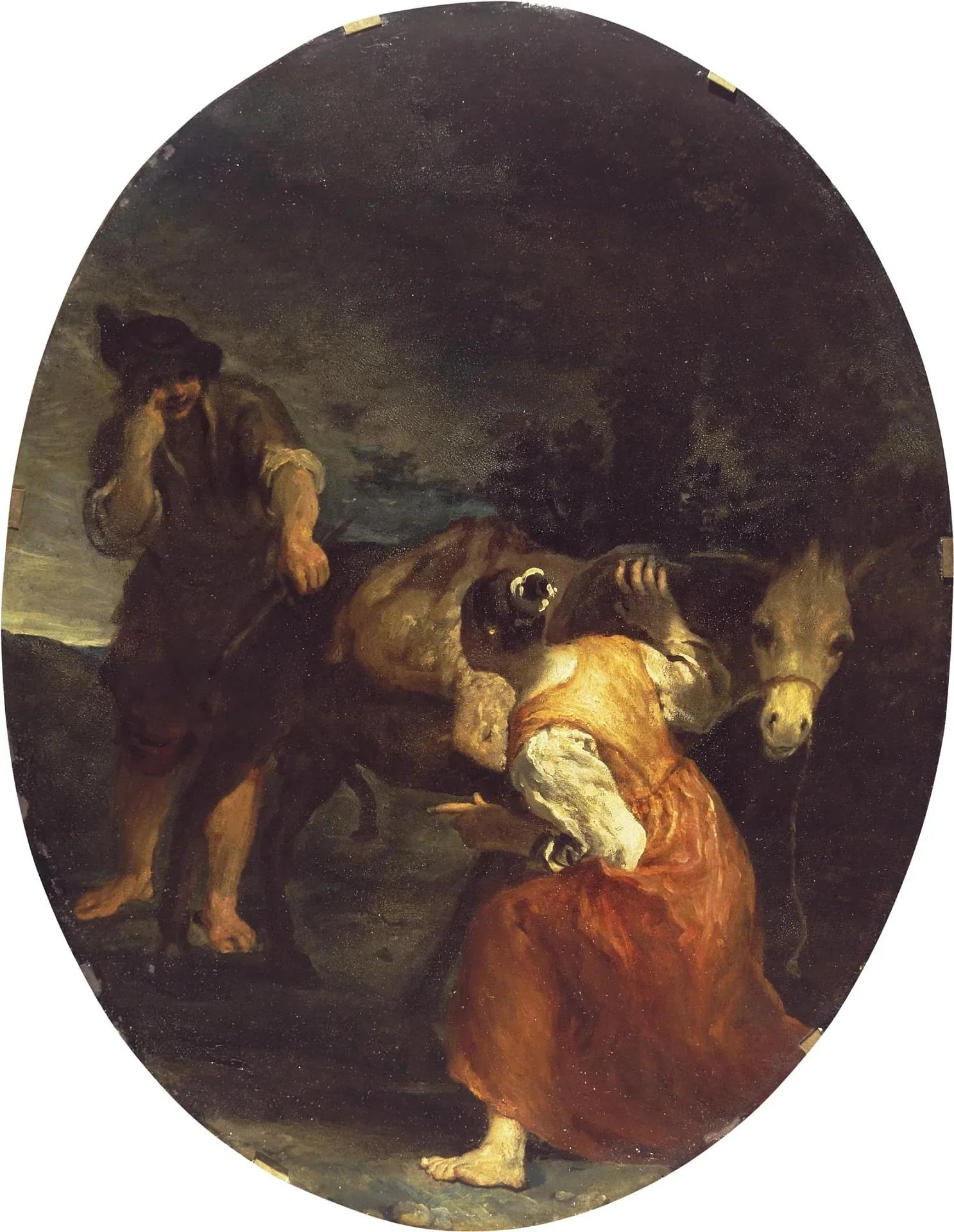 Scène de genre : Berger et Bergère - Giuseppe Maria Crespi image 1 reproduction réalisée par Alpha Reproduction