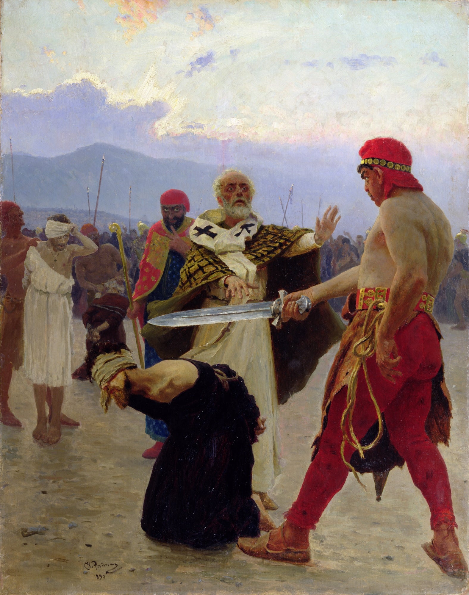 Saint Nicolas de Myre sauve trois innocents de la mort - Ilya Repin