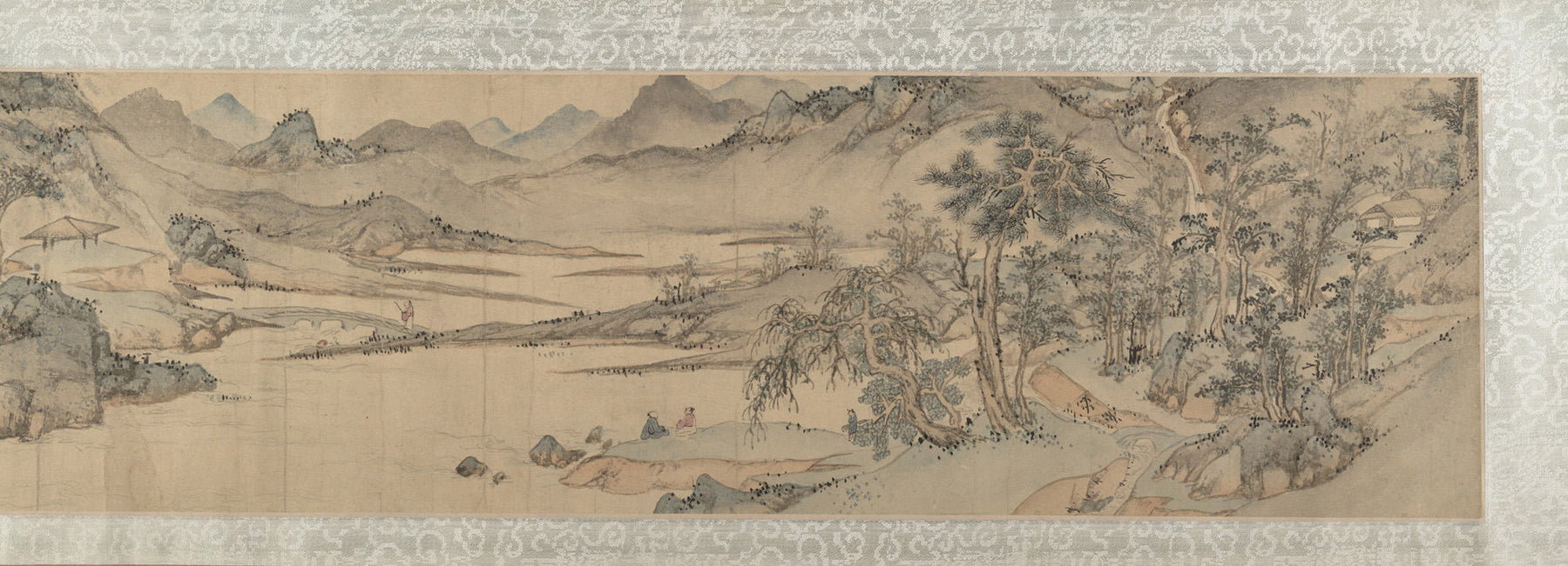 Landscape, Wen Boren, dated 1558 — peinture chinoise