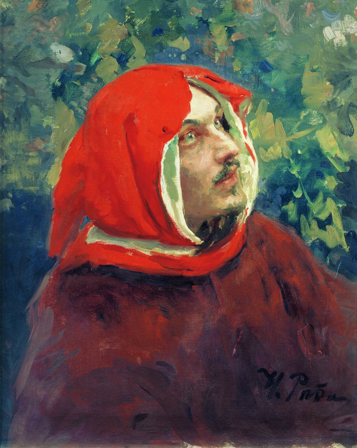 Portrait de Dante. Étude. Modelé par Dmitry Scherbinovskiy. - Ilya Repin
