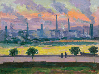 Hauts fourneaux à Bilbao - Darío de Regoyos - Alpha Reproduction