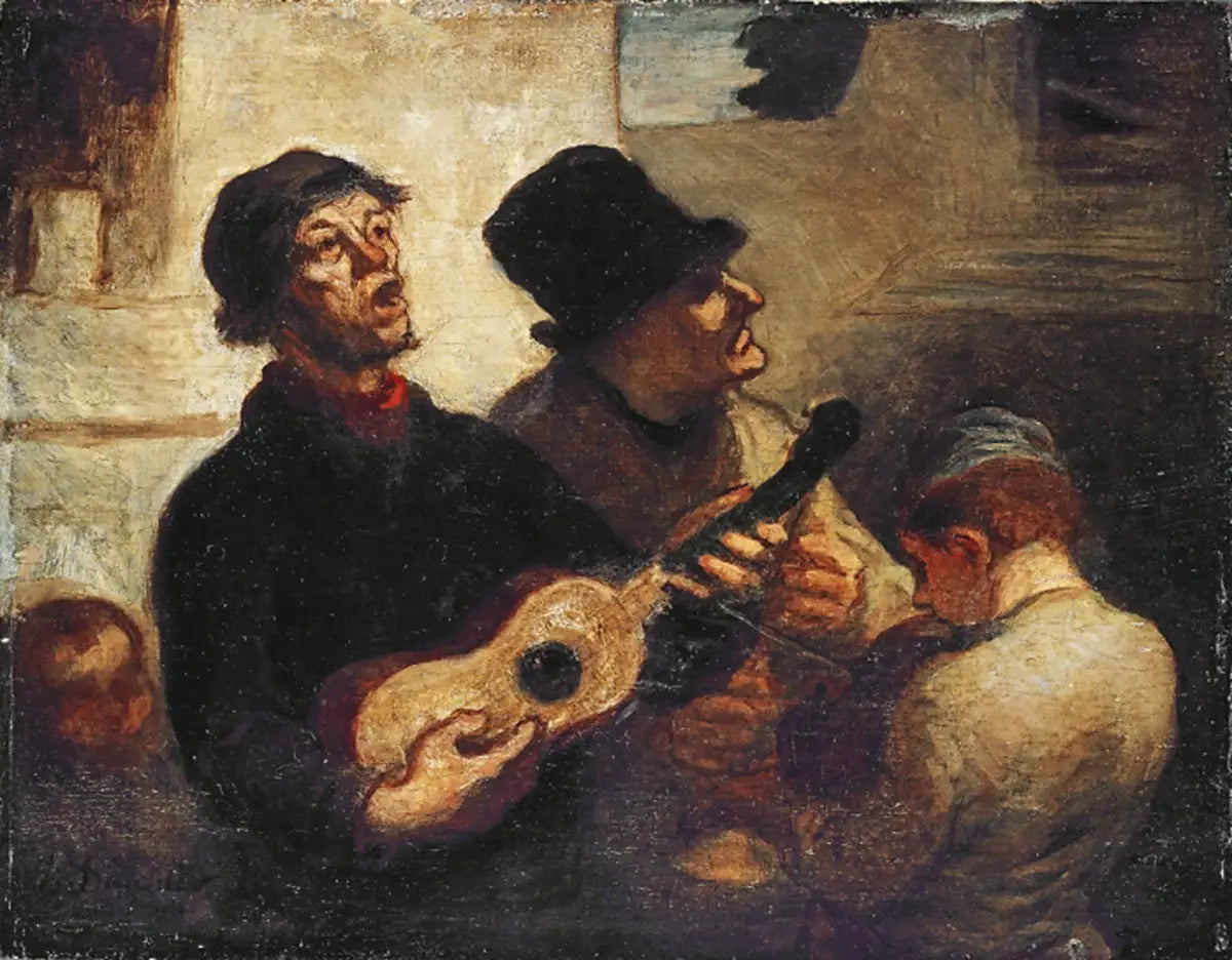 Les Chanteurs de rue - Honoré Daumier - Alpha Reproduction