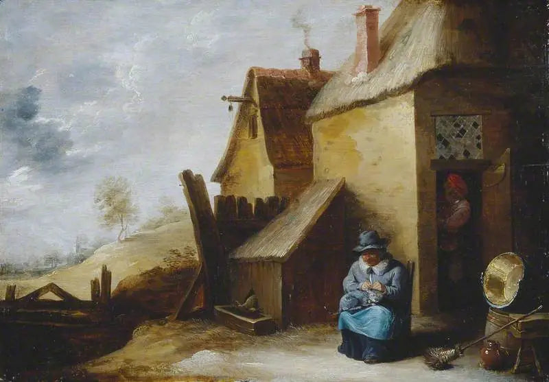 Chalet dans un paysage - David Teniers le Jeune - Alpha Reproduction