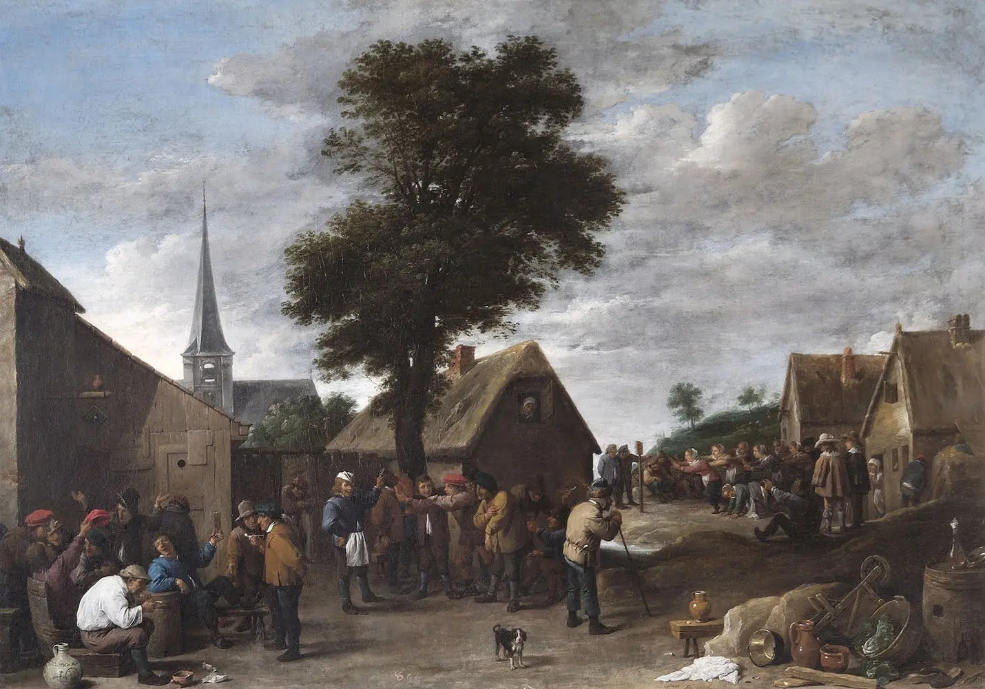 Fête du village flamand - David Teniers le Jeune - Alpha Reproduction