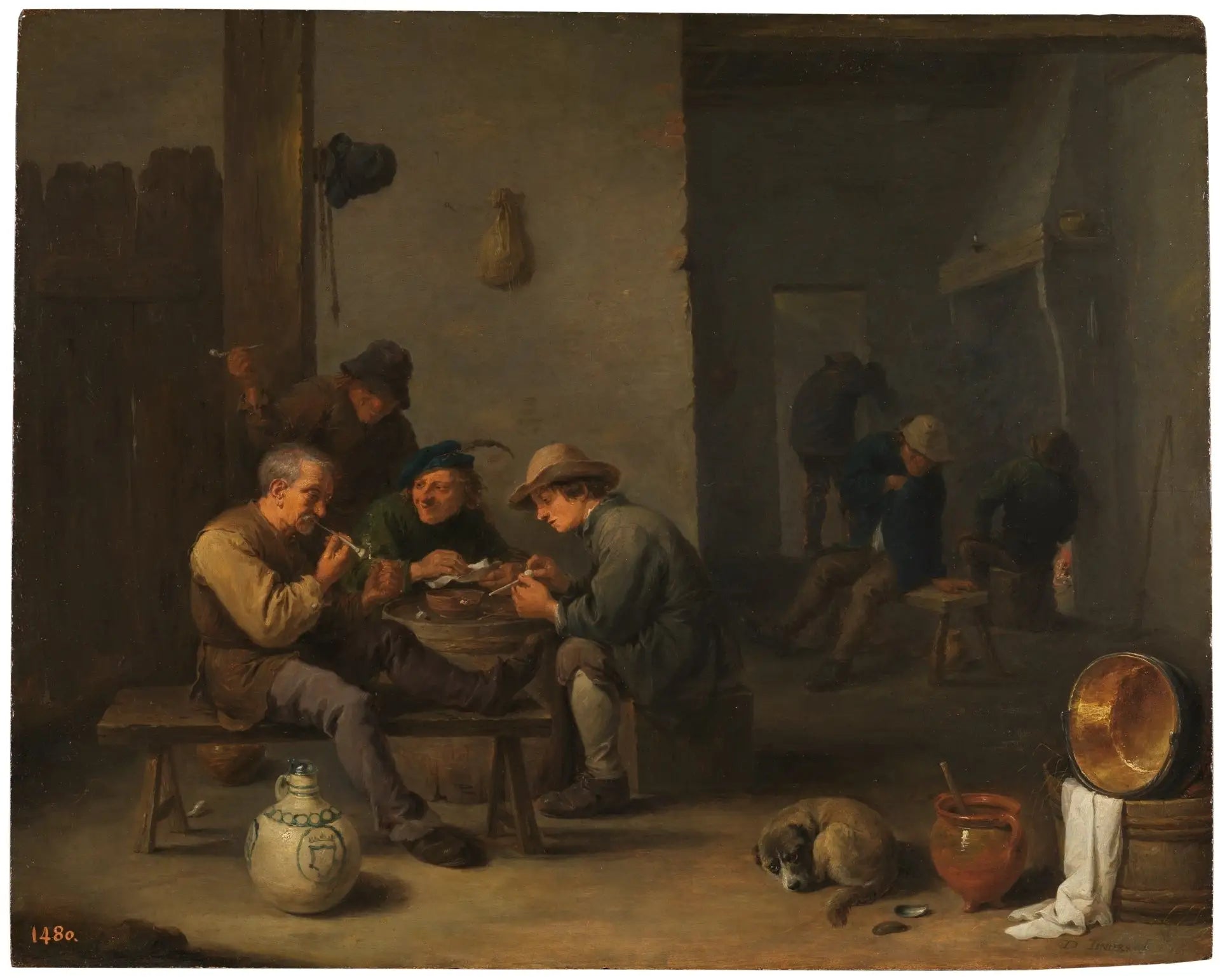Fumeurs dans une taverne - David Teniers le Jeune - Alpha Reproduction