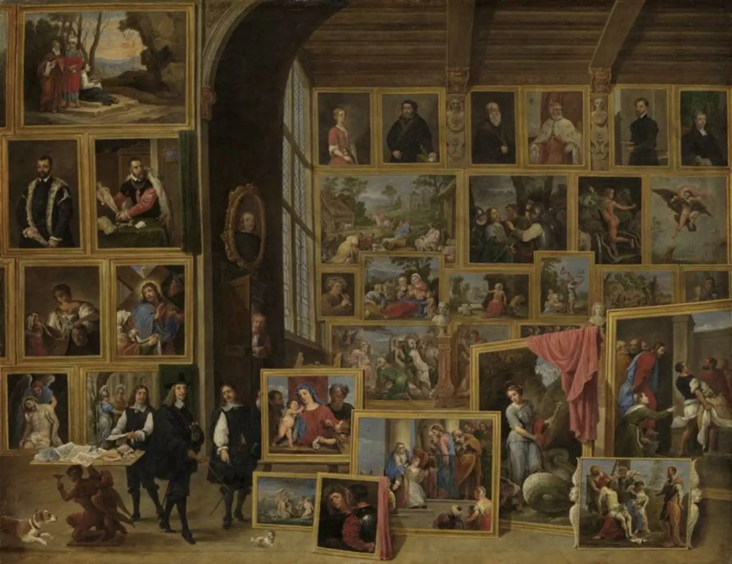 L’Archiduc Léopold-Guillaume dans sa galerie à Bruxelles (IV) - David Teniers le Jeune - Alpha Reproduction