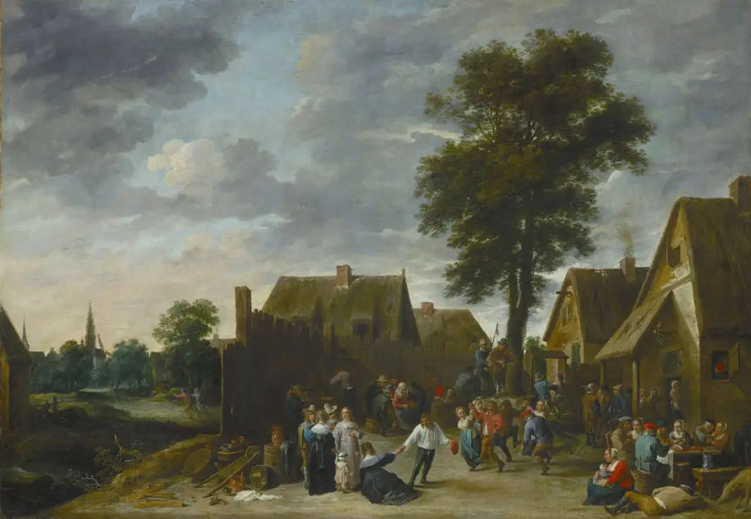 Les Kermis à l’Auberge de la Demi-Lune - David Teniers le Jeune - Alpha Reproduction