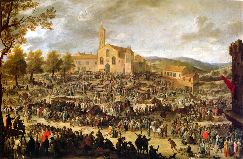 Foire de Santa Maria dell’Impruneta à Florence. - David Teniers le Jeune - Alpha Reproduction