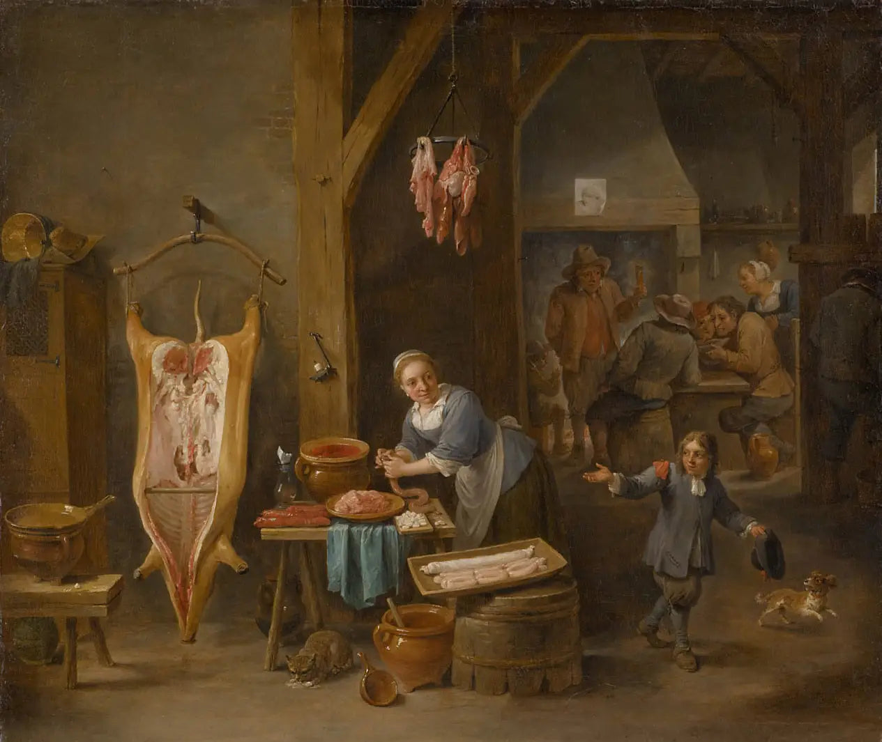 Le fabricant de saucisses - David Teniers le Jeune - Alpha Reproduction