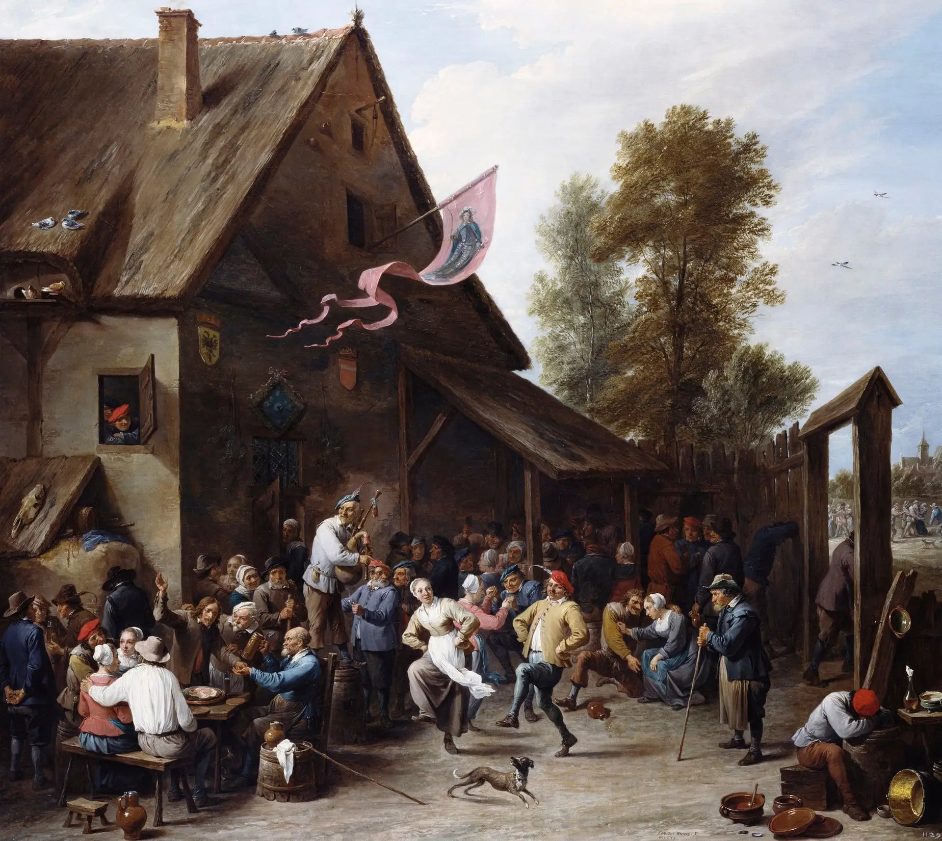 Une Kermesse le jour de la Saint-Georges - David Teniers le Jeune - Alpha Reproduction