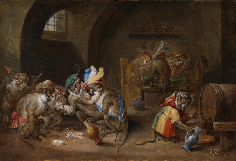 Aber i en taverne - David Teniers den Yngre