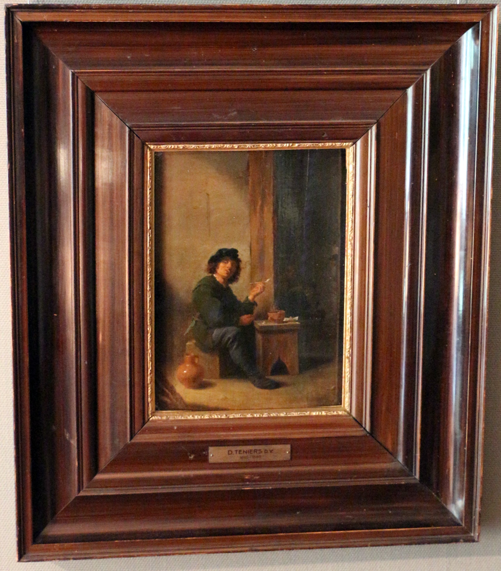 Un homme fumant sa pipe - David Teniers le Jeune