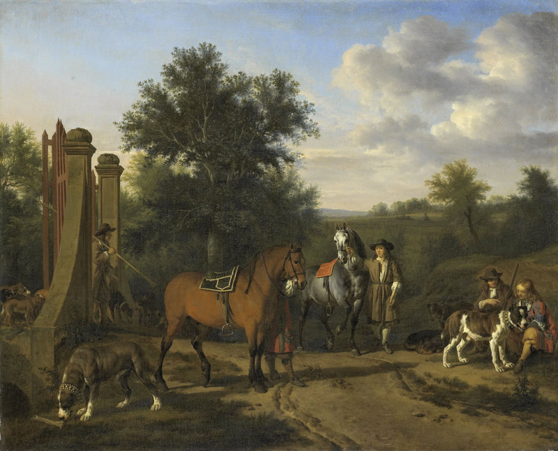 Le groupe de chasse - Adriaen van de Velde