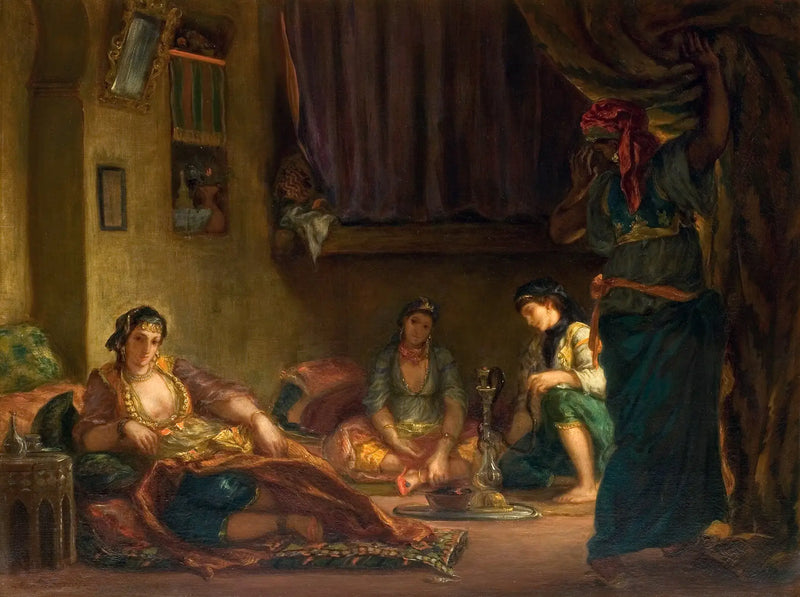 Algeriske kvinder i deres indre - Eugène Delacroix