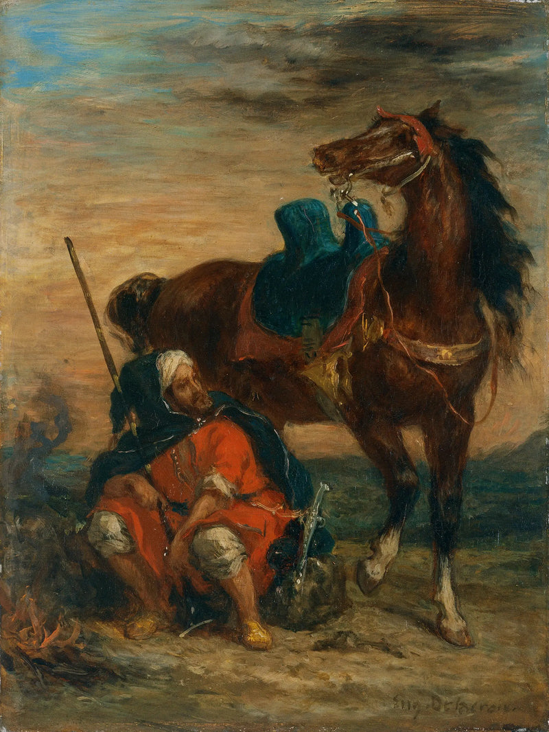 Arabisk rytter - Eugène Delacroix