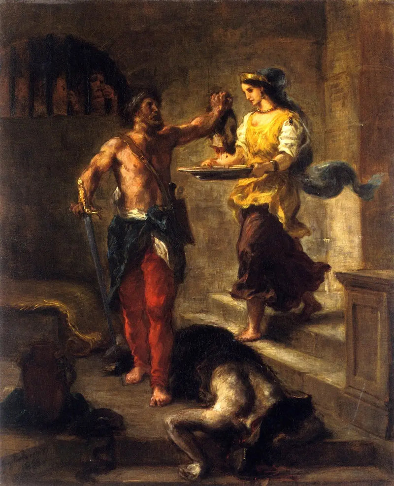 Johannes Døberens Hovedløsning - Eugène Delacroix
