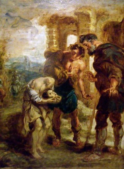 Reproduction du tableau « Le Martyre de Saint Juste - Eugène Delacroix » par Alpha Reproduction en peinture à l’huile