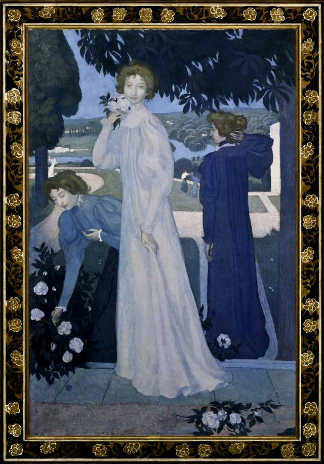 Portræt af Yvonne Lerolle i tre aspekter - Maurice Denis