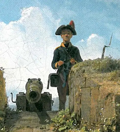La Sentinelle, tricotant - Carl Spitzweg