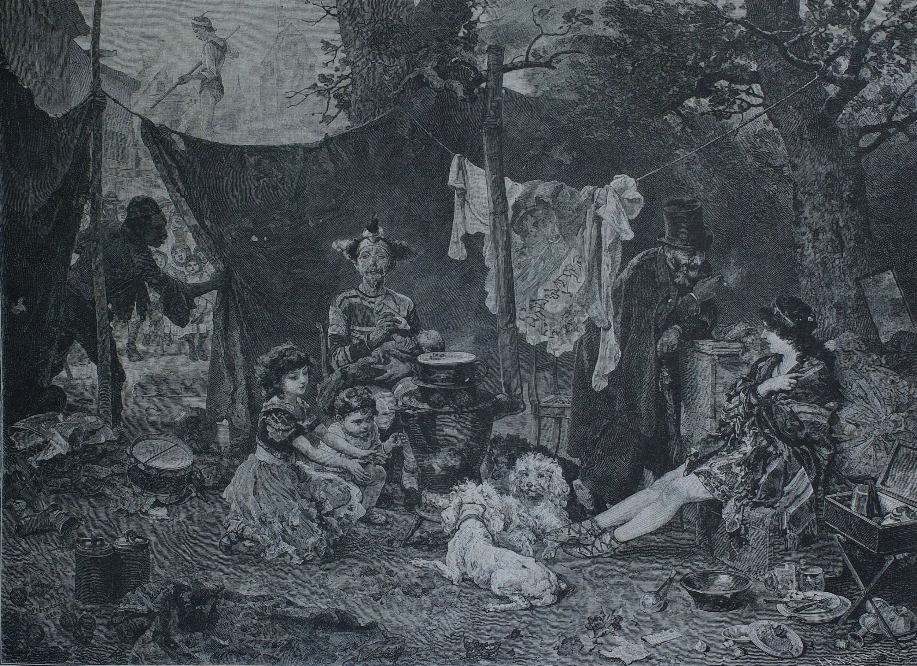 Derrière le rideau - Ludwig Knaus - Alpha Reproduction