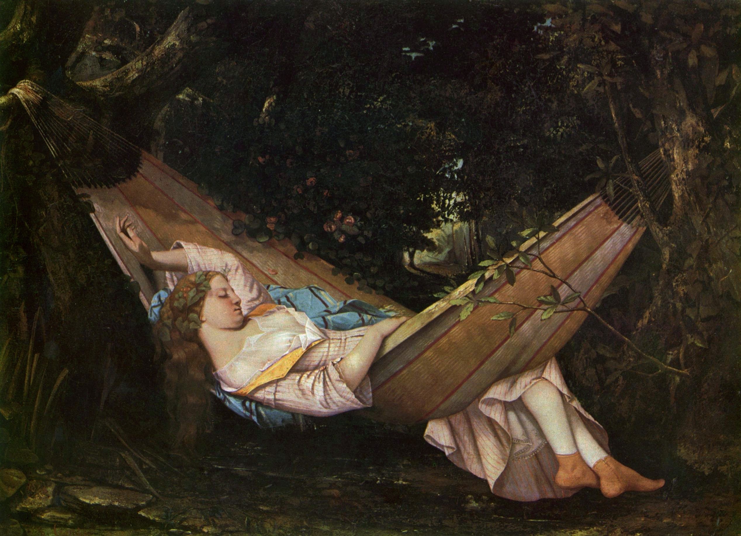 Le hamac - Gustave Courbet