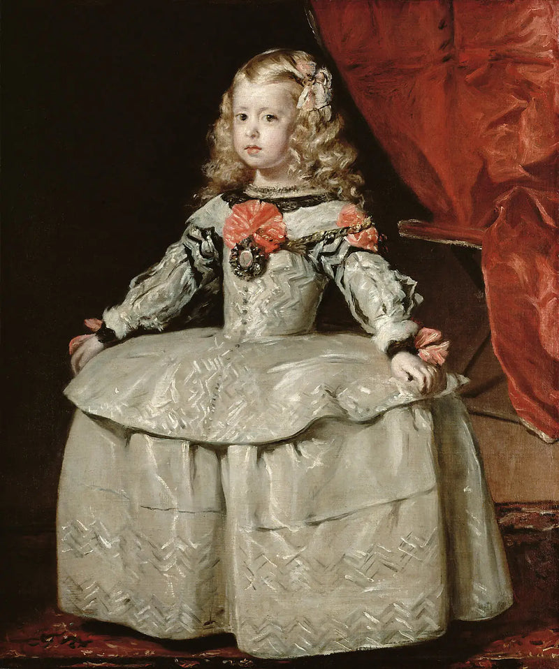 L'Infante Marguerite i hvid kjole - Diego Velázquez