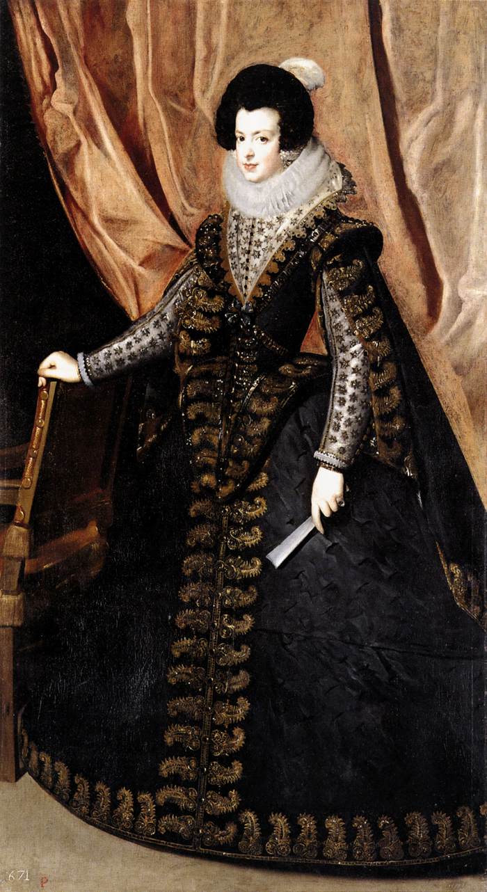 La reine Isabelle, debout - Diego Velázquez