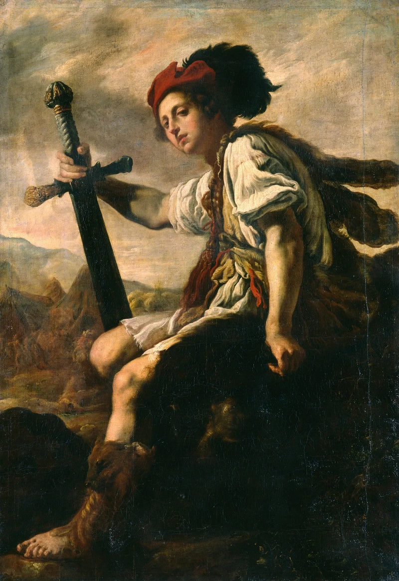 David tenant la tête de Goliath - Domenico Fetti