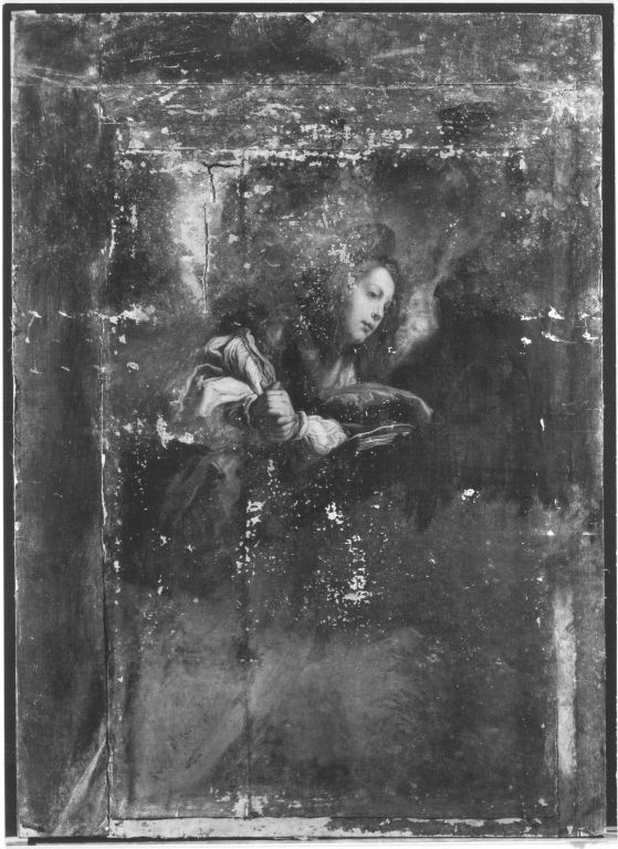 Madeleine pénitente, les mains jointes - Domenico Fetti image 1 copie de tableau peinte à la main