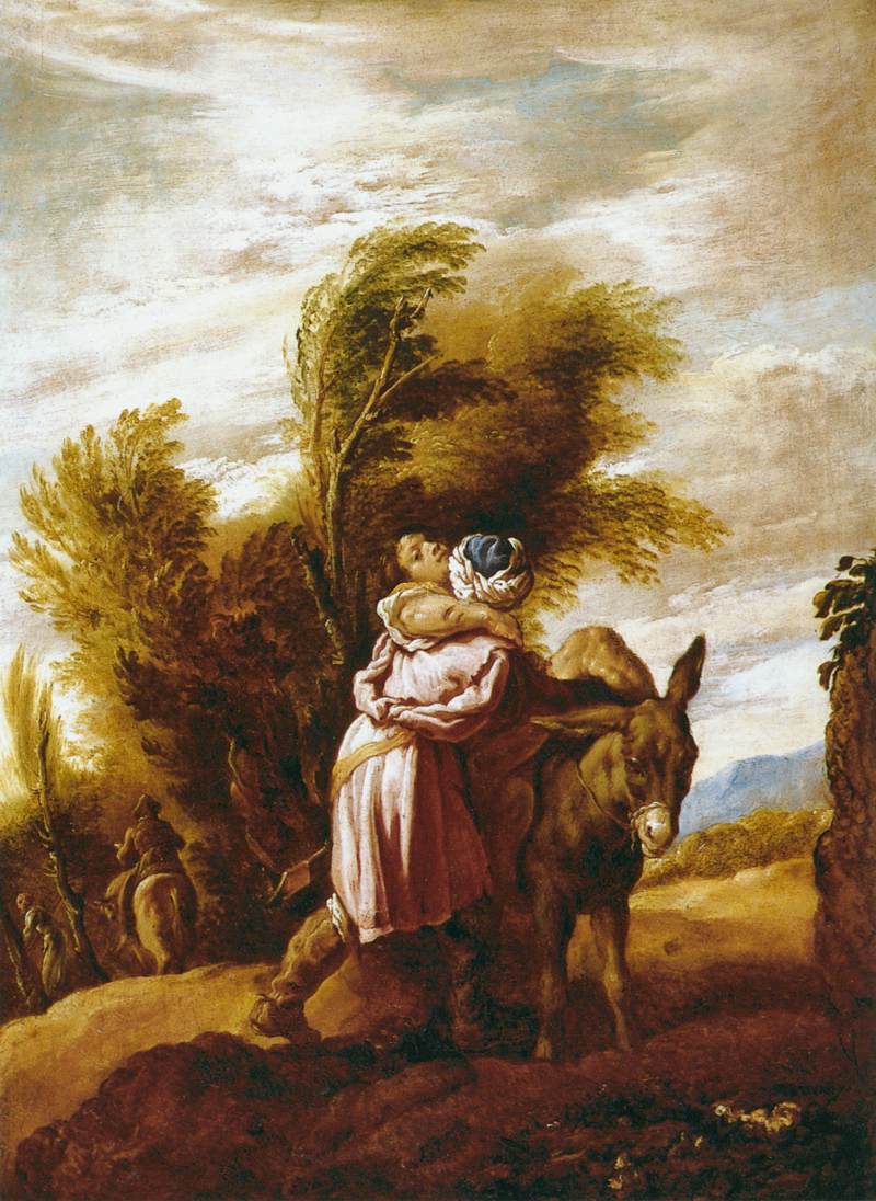 Le Bon Samaritain (Atelier) - Domenico Fetti image 1 copie de tableau peinte à la main