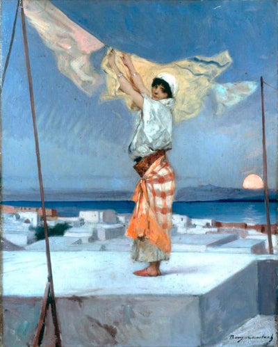 Séchage du linge - Jean-Joseph Benjamin-Constant