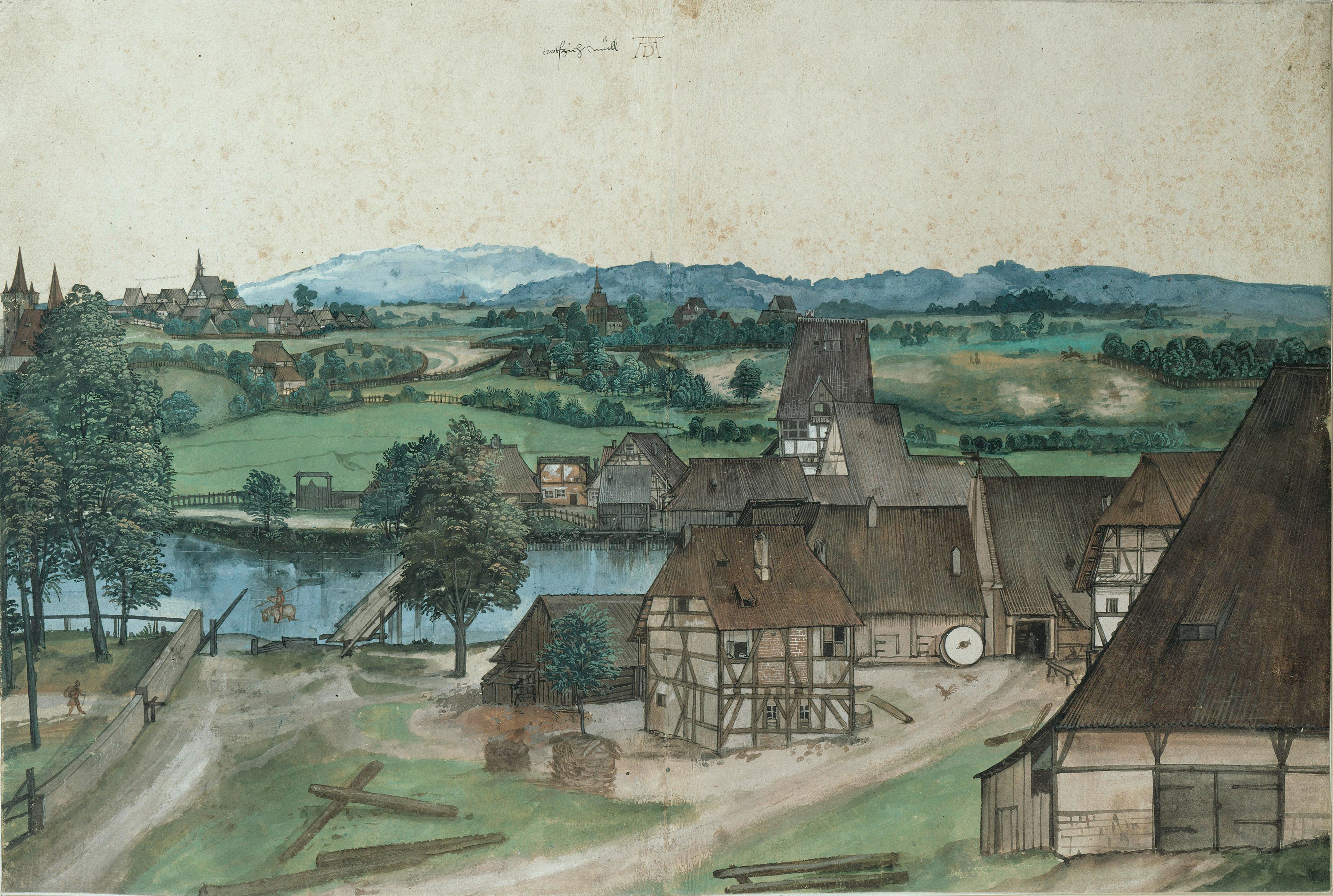 Træfileriet ved Pegnitz, nær Nürnberg - Albrecht Dürer
