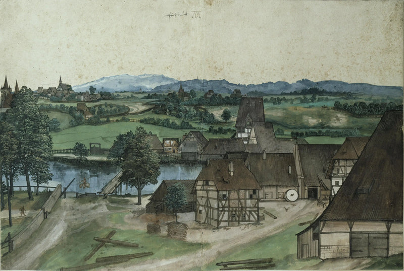 Træfileriet ved Pegnitz, nær Nürnberg - Albrecht Dürer