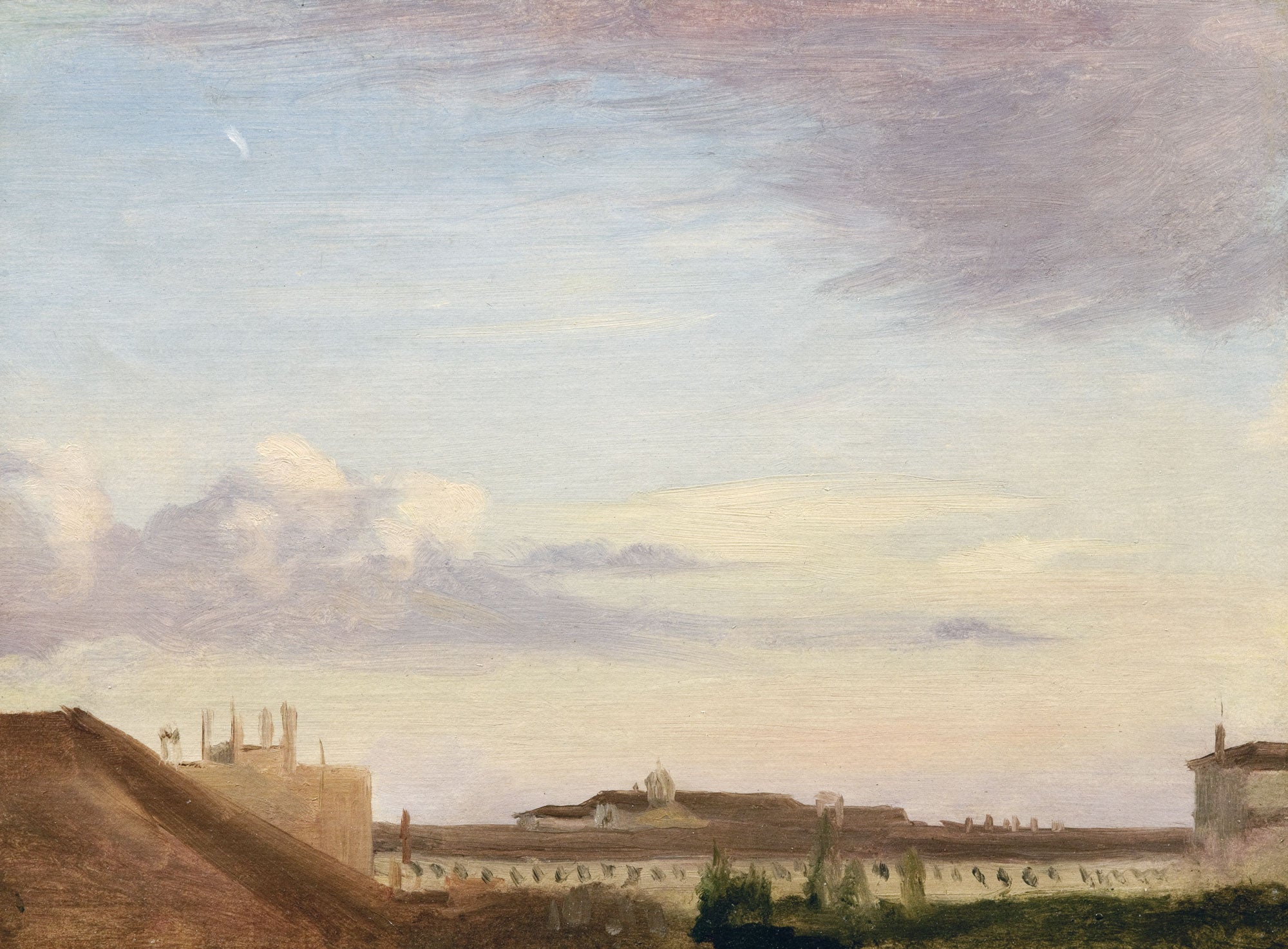 Reproduction du tableau « Vue du Quirinal - Edgar Degas » par Alpha Reproduction en peinture à l’huile